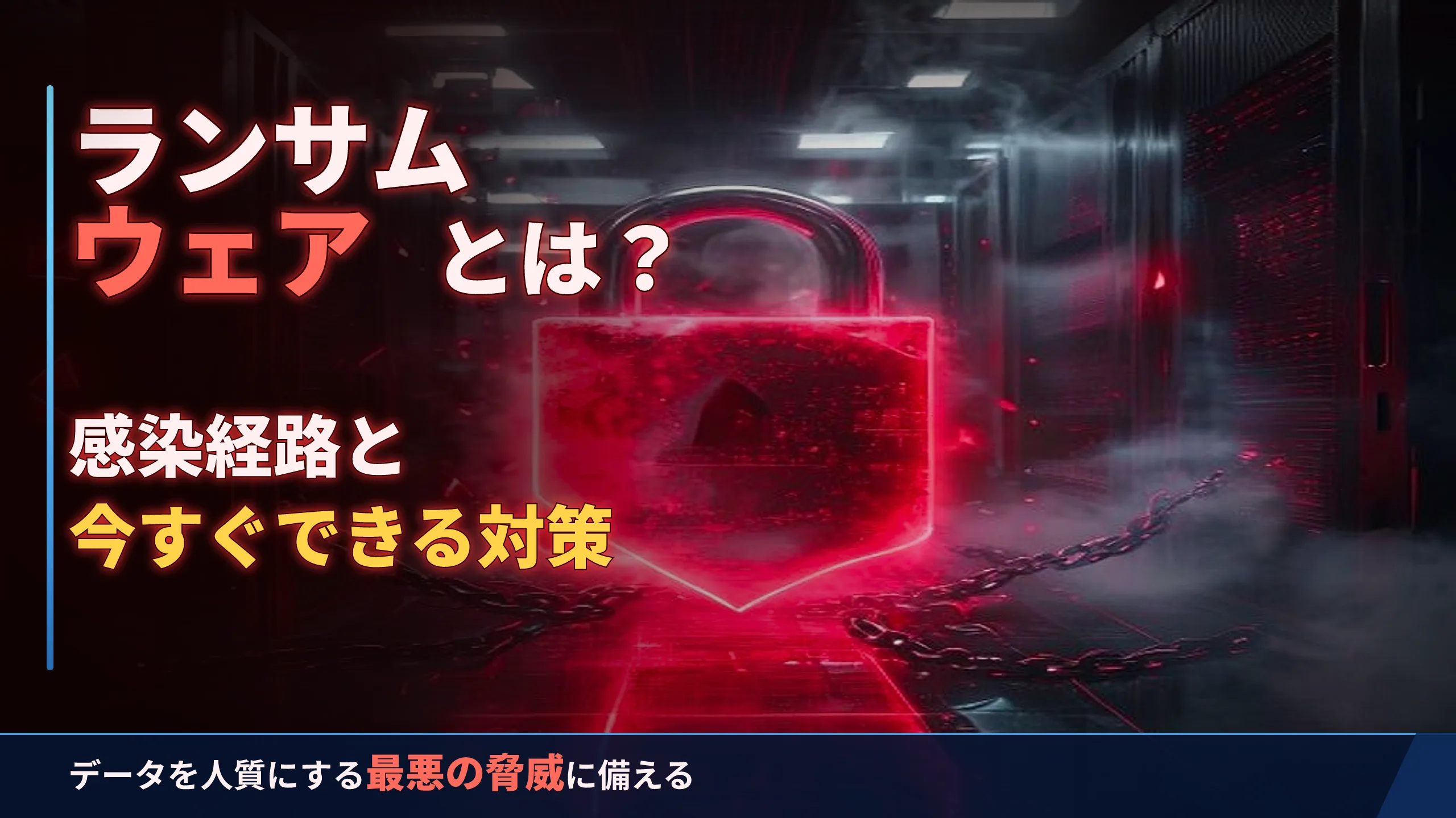ランサムウェアとは?感染経路と今すぐできる対策